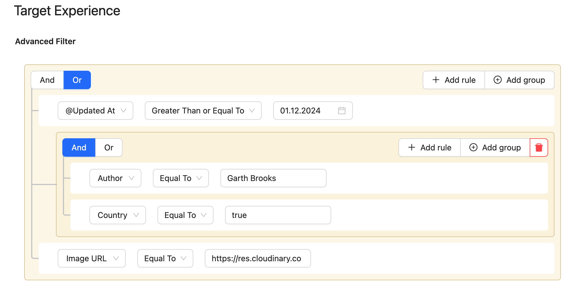 Dynamic Listing Filter