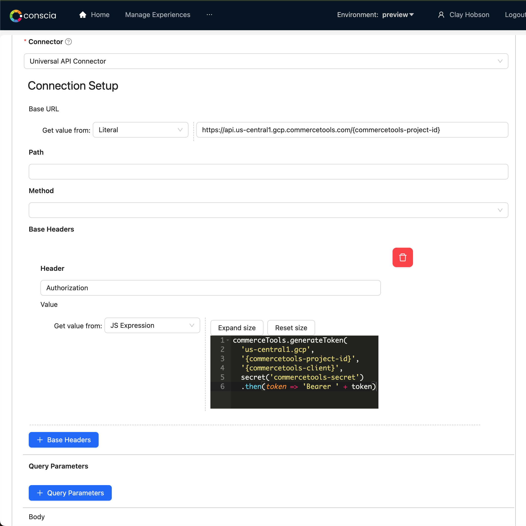 commercetools Connection